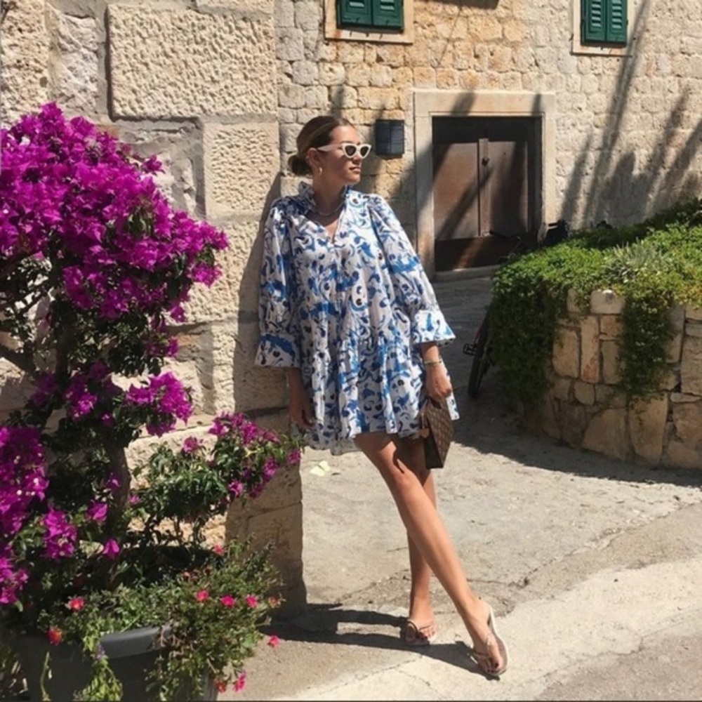 H&M Concious Exclusive Blue Mini Dress